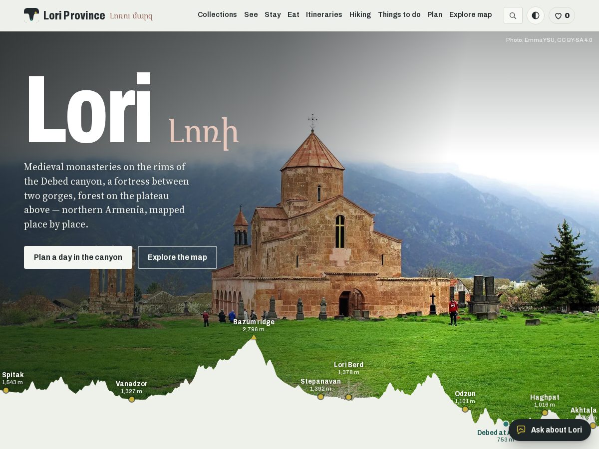 Landing-page snapshot of loriprovince.com