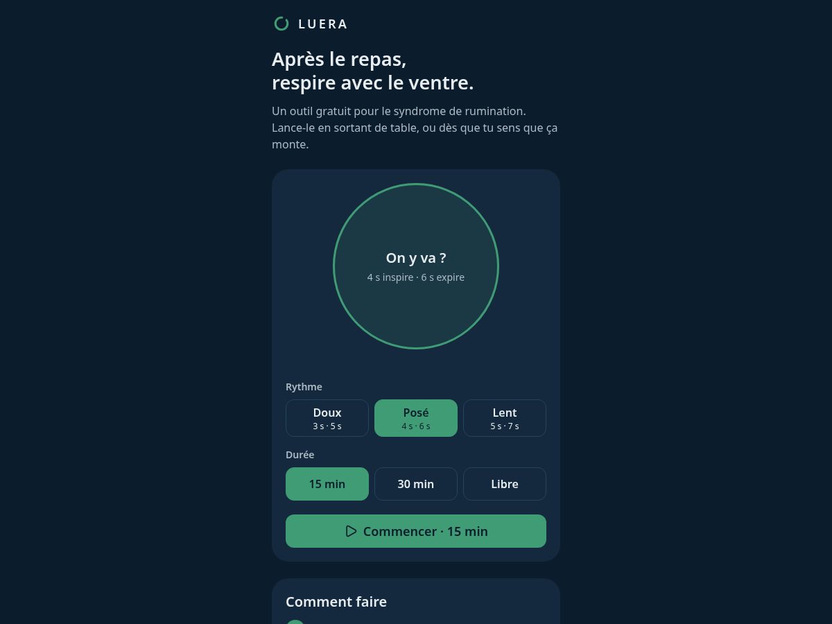 Landing-page snapshot of luera.app