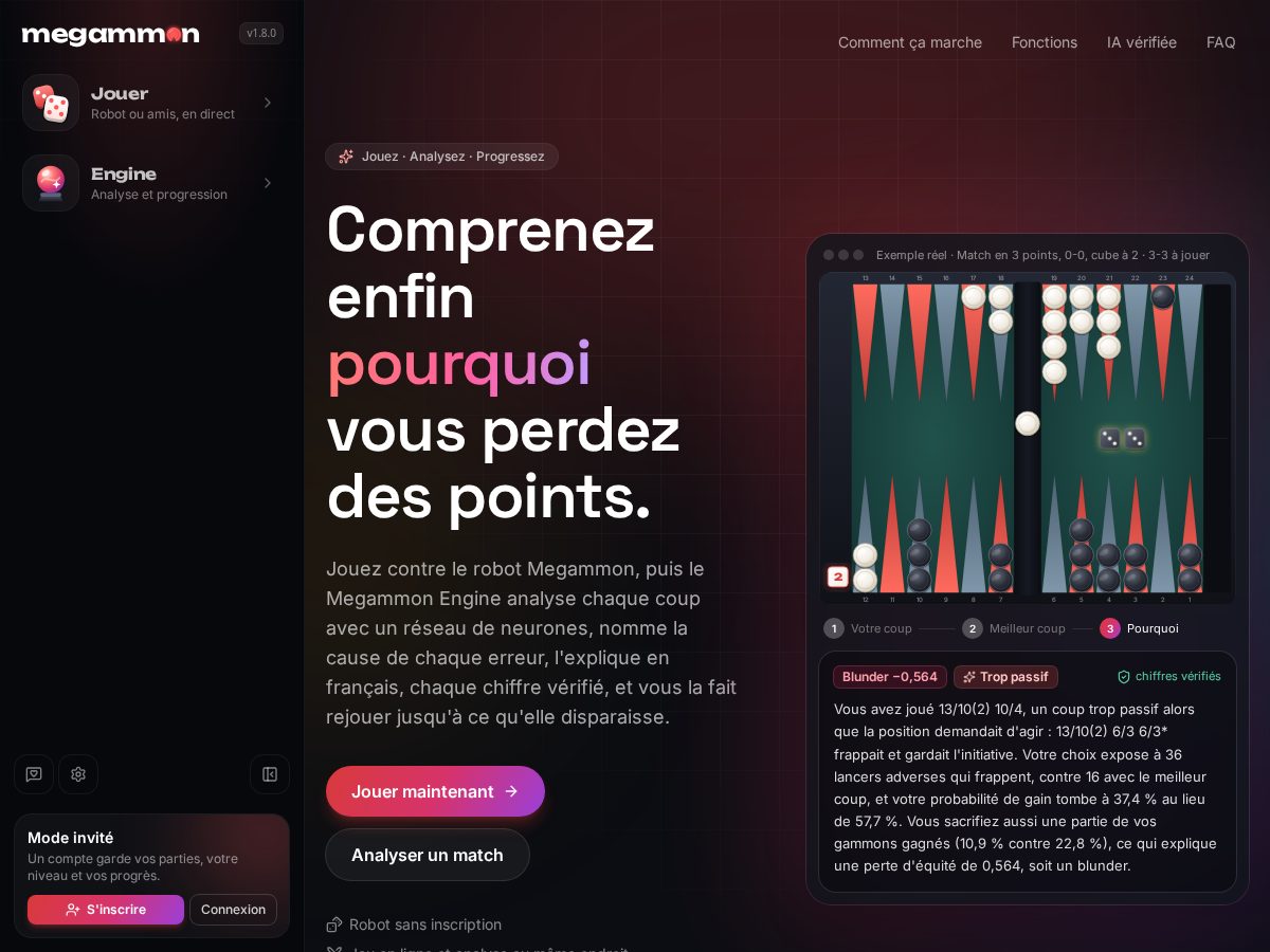 Landing-page snapshot of megammon.com