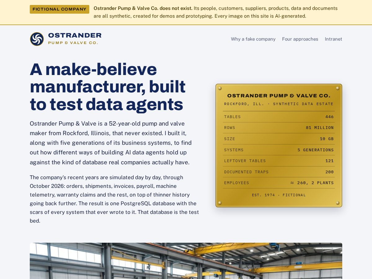 Landing-page snapshot of ostranderpv.com