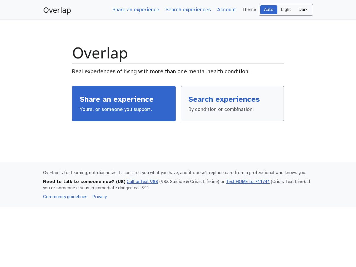 Landing-page snapshot of overlaptool.com