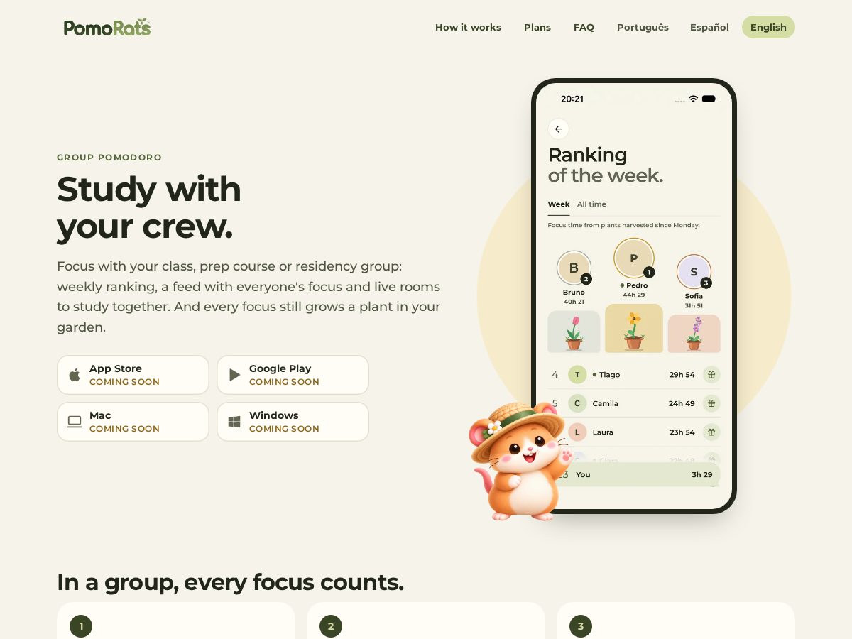 Landing-page snapshot of pomorats.com