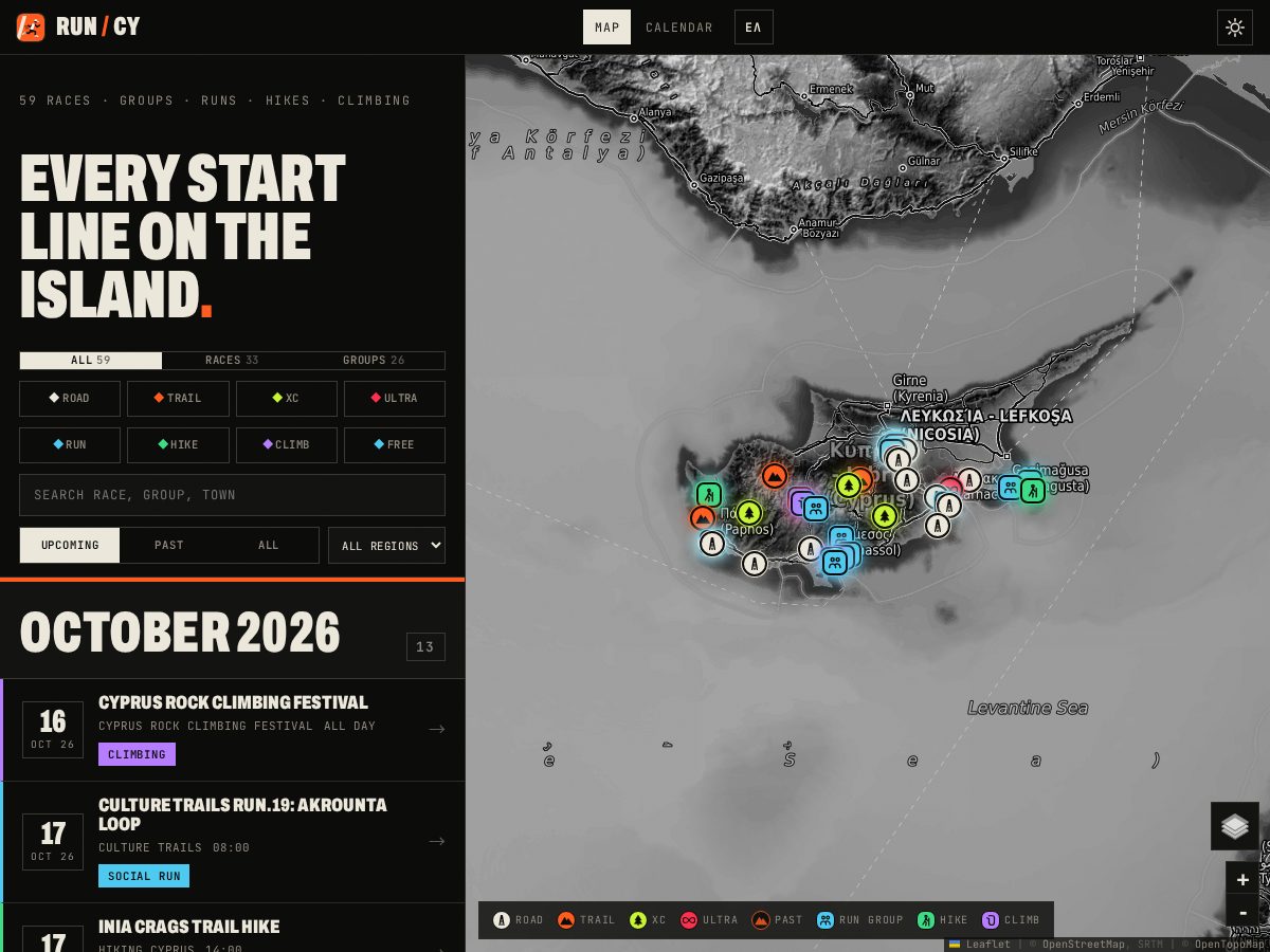 Landing-page snapshot of run-cy.com