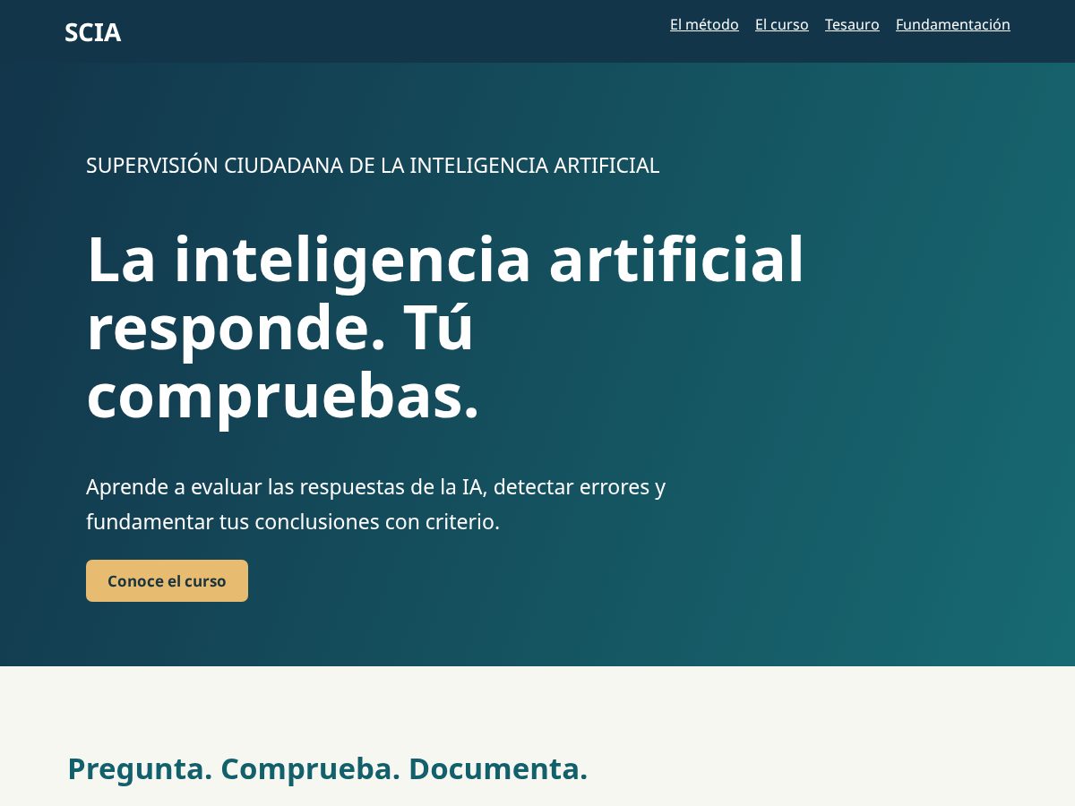 Landing-page snapshot of sciaproject.org