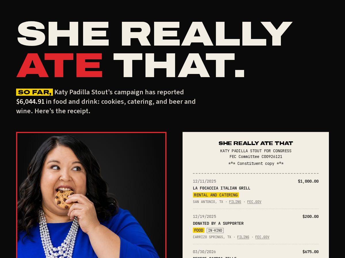 Landing-page snapshot of shereallyatethat.com