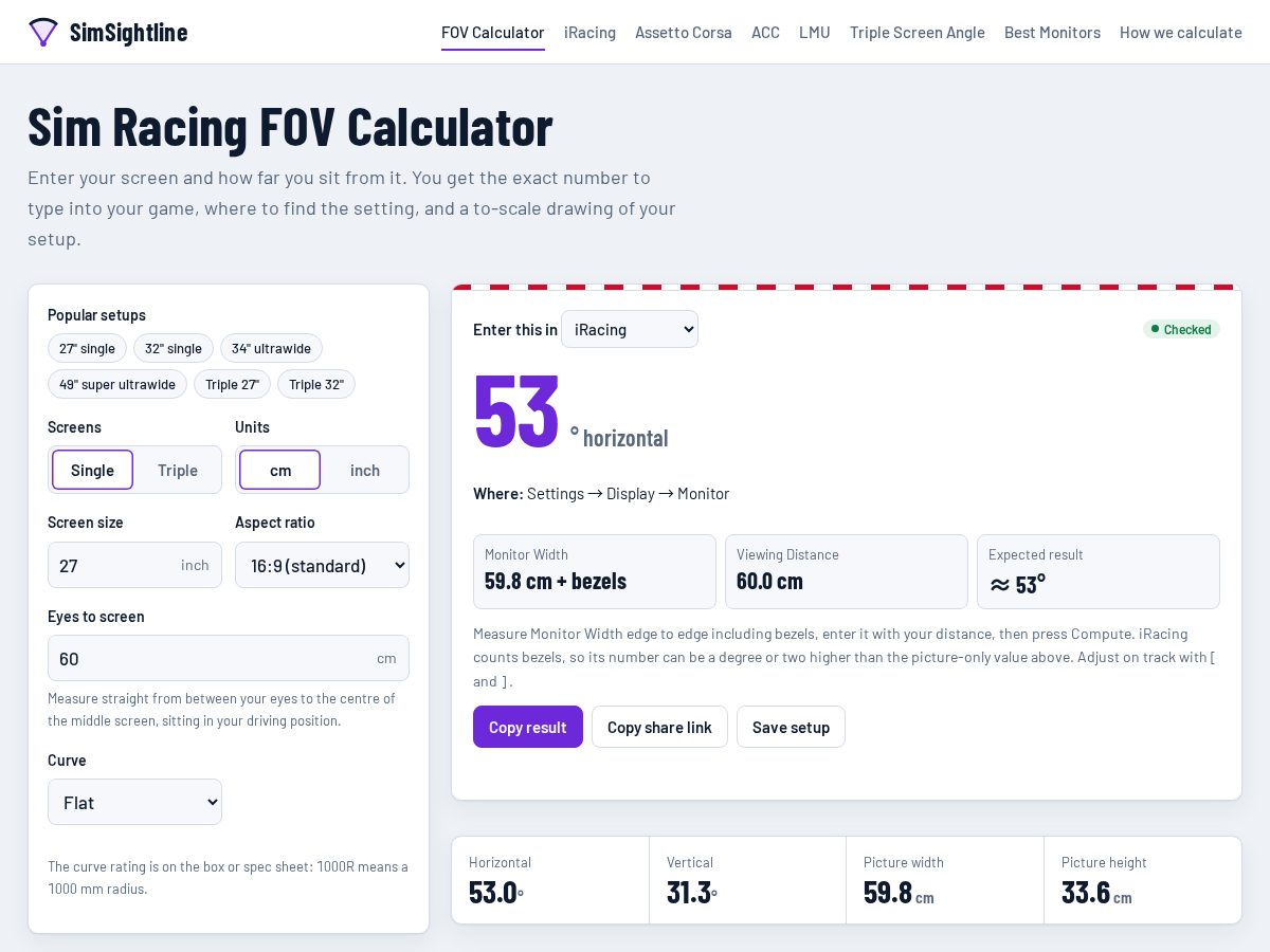 Landing-page snapshot of simsightline.com
