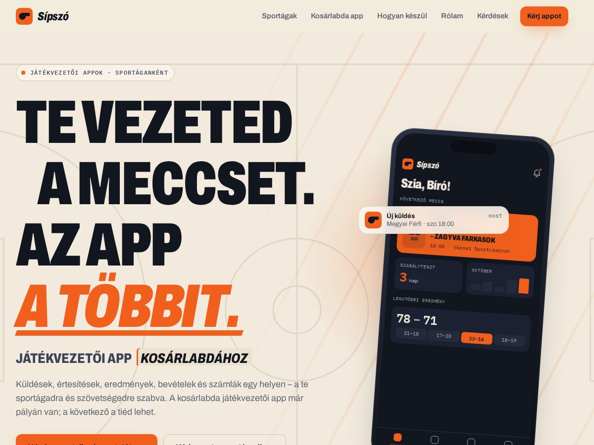 Landing-page snapshot of sipszo.app