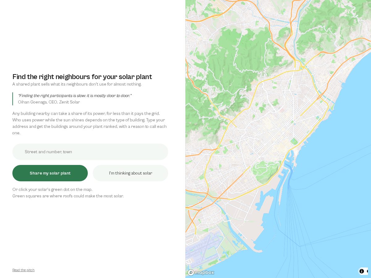 Landing-page snapshot of solarneighbours.today