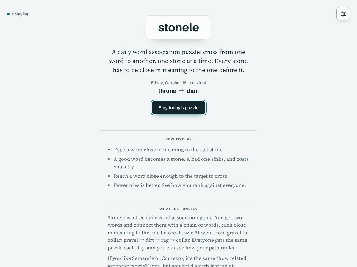 Landing-page snapshot of stonele.com