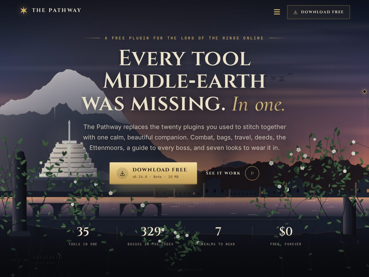 Landing-page snapshot of thepathwayplugin.com
