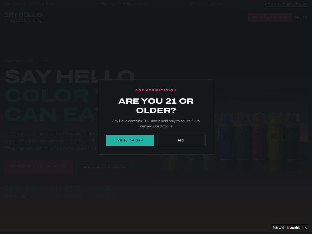 Landing-page snapshot of tomylittlefriend.com