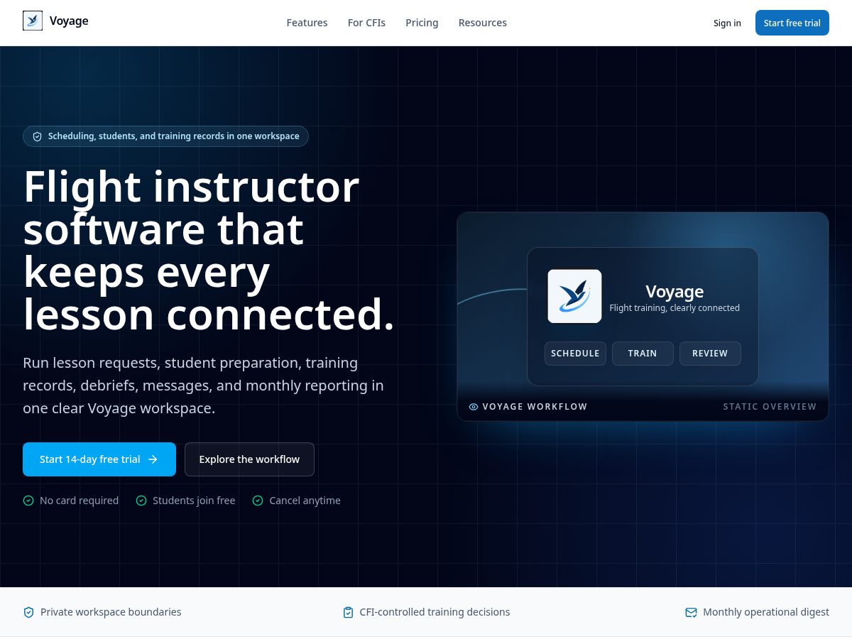 Landing-page snapshot of voyage-us.com