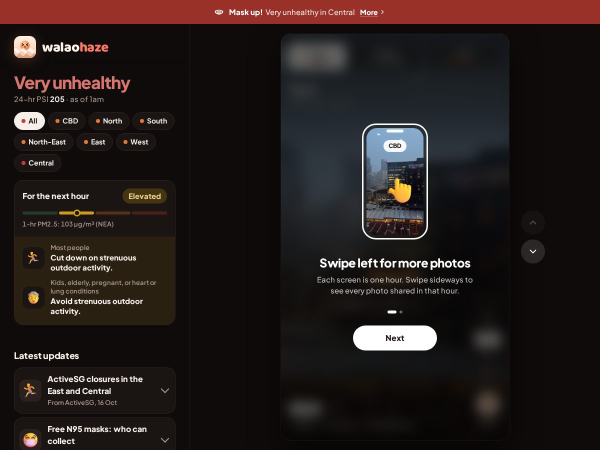 Landing-page snapshot of walaohaze.com