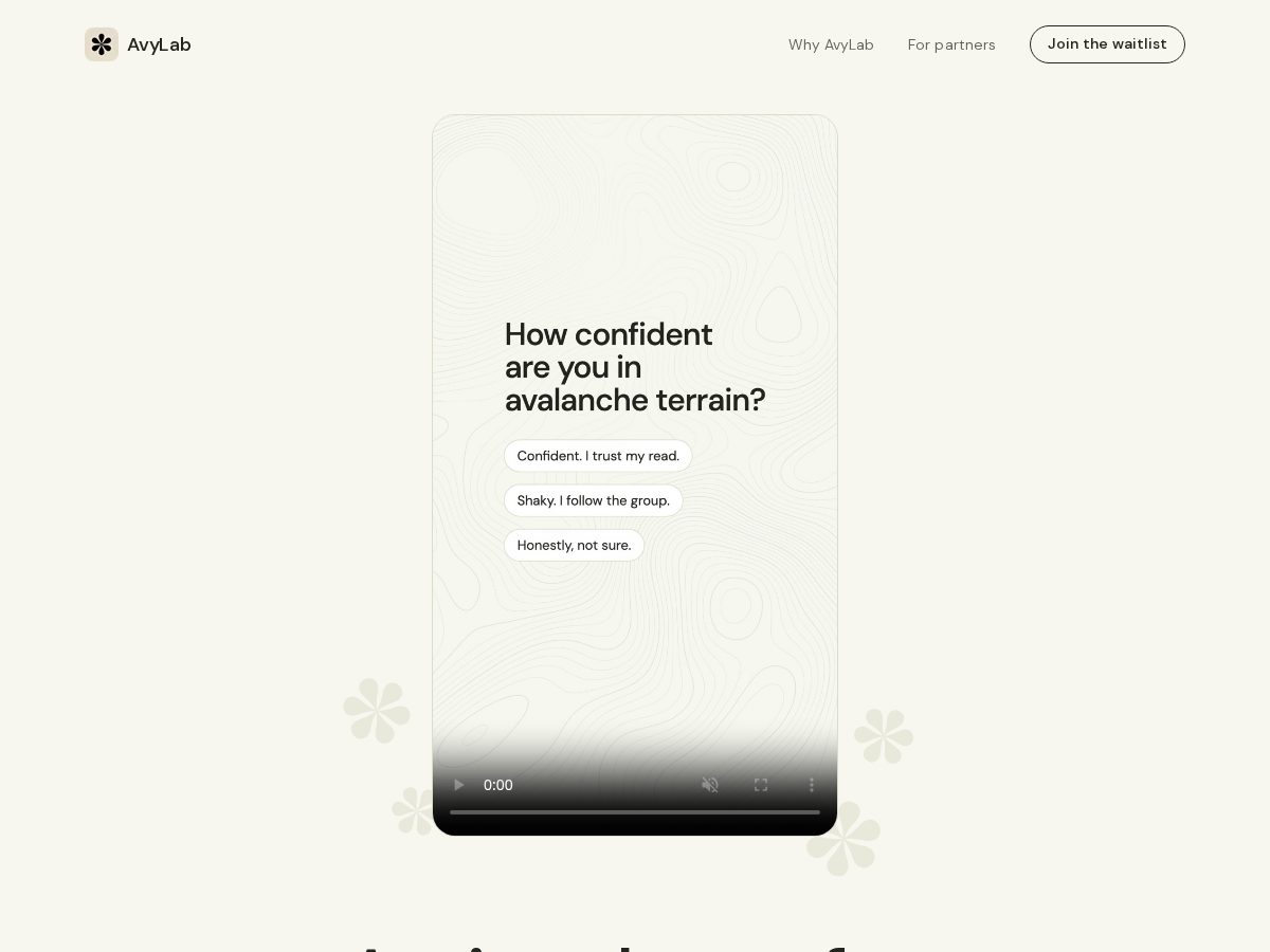 Landing-page snapshot of avylab.app