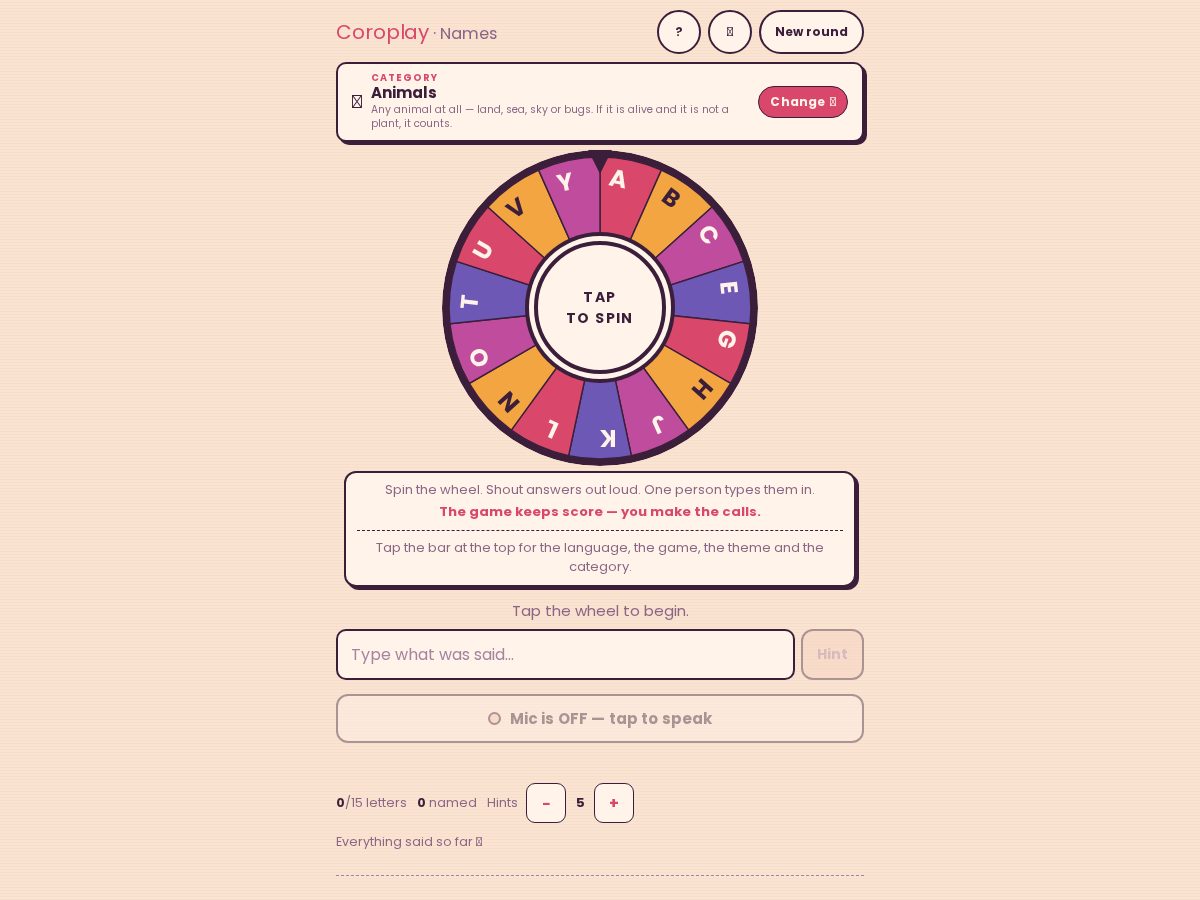 Landing-page snapshot of coroplay.com