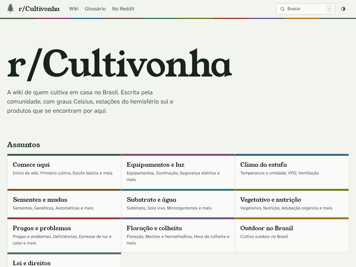 Landing-page snapshot of cultivonha.org
