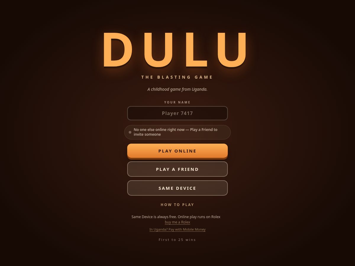 Landing-page snapshot of dulu.click