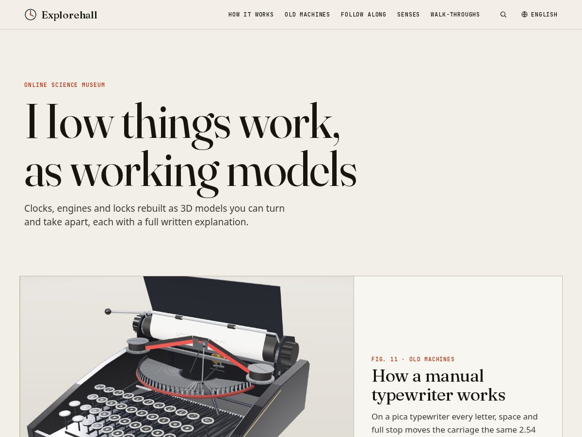 Landing-page snapshot of explorehall.com