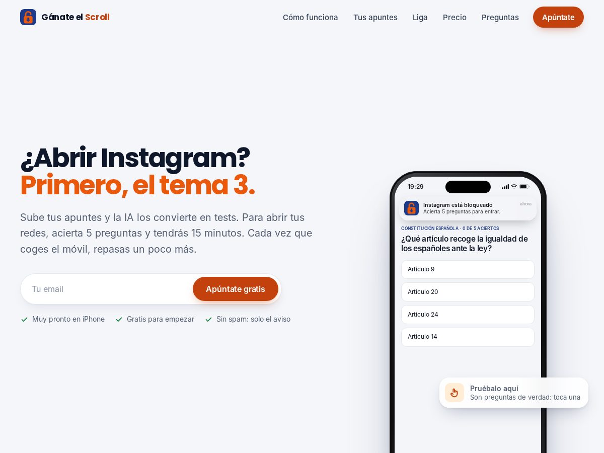 Landing-page snapshot of ganateelscroll.com