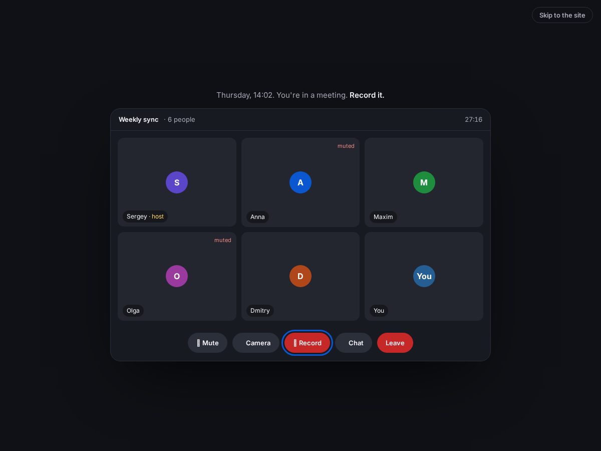 Landing-page snapshot of getdictum.app