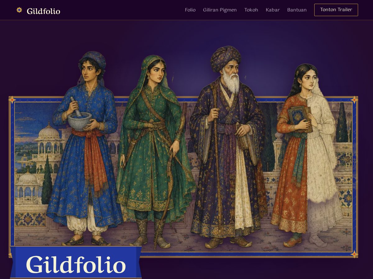 Landing-page snapshot of gildfolio.com