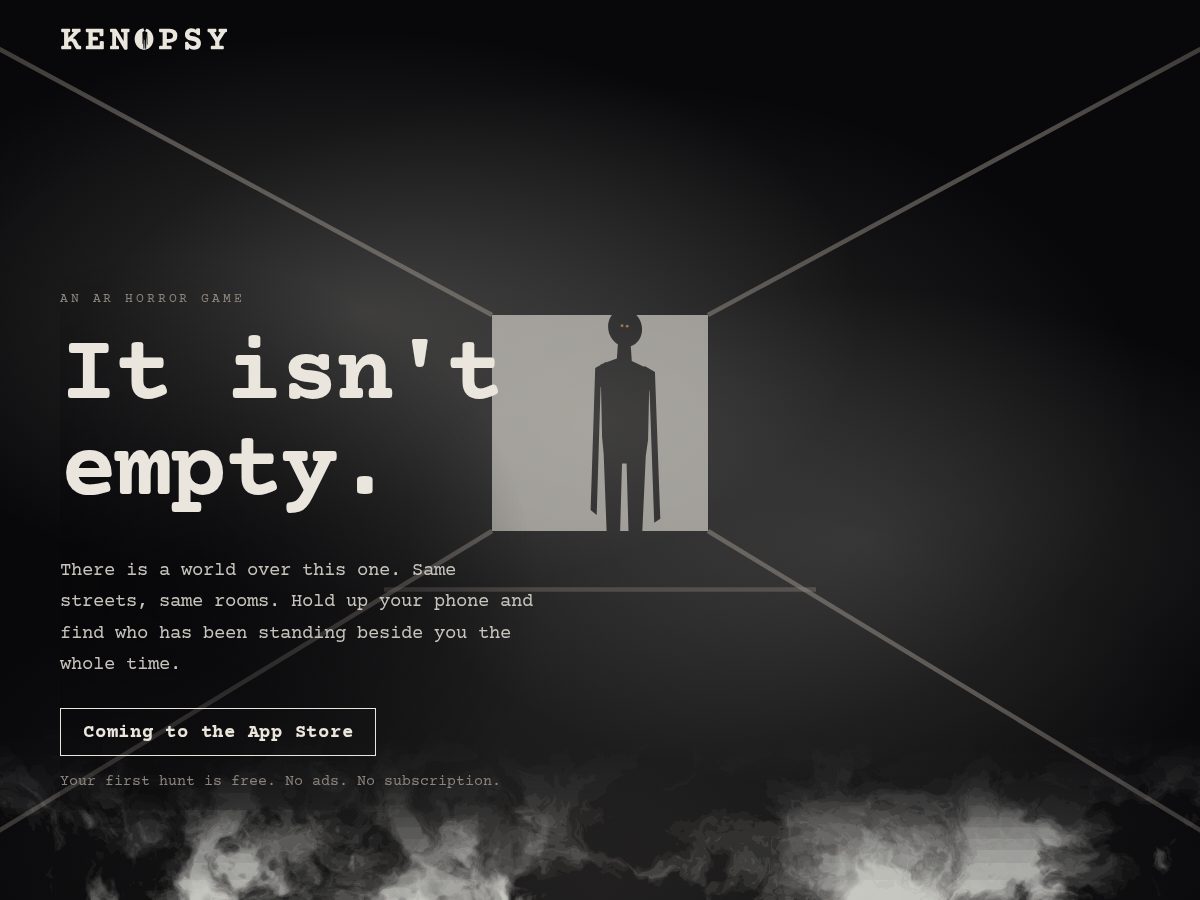 Landing-page snapshot of kenopsy.com