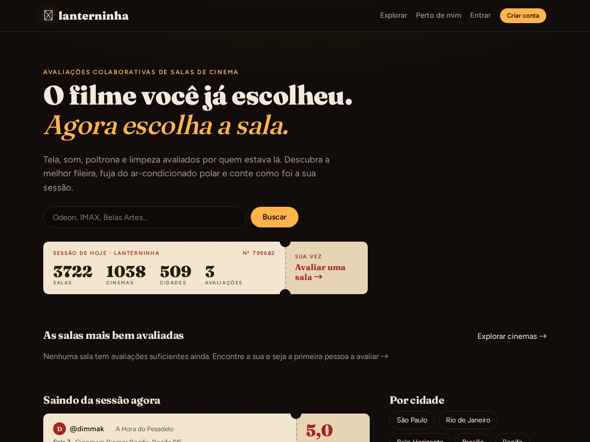 Landing-page snapshot of lanterninha.review