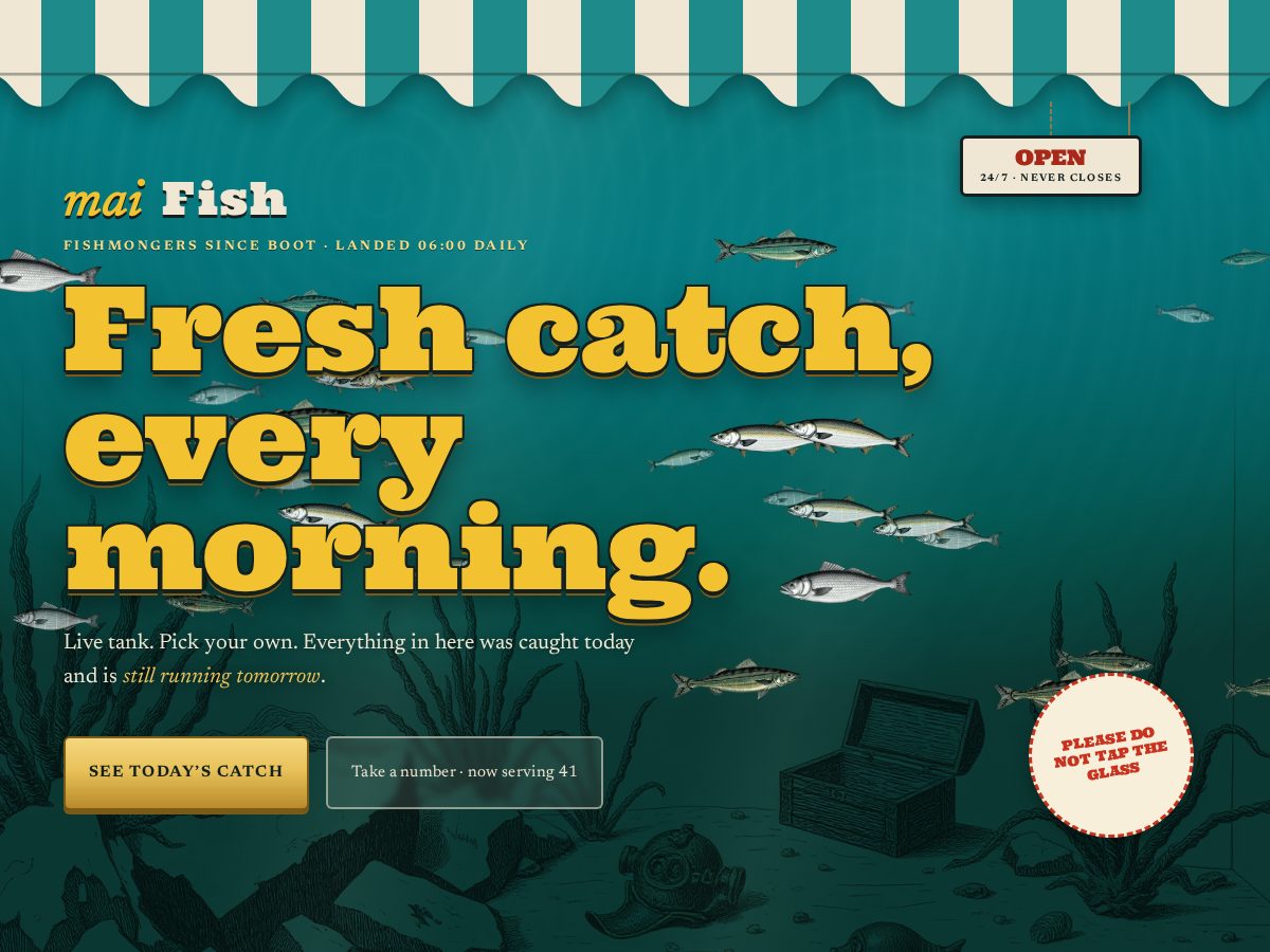 Landing-page snapshot of mai.fish