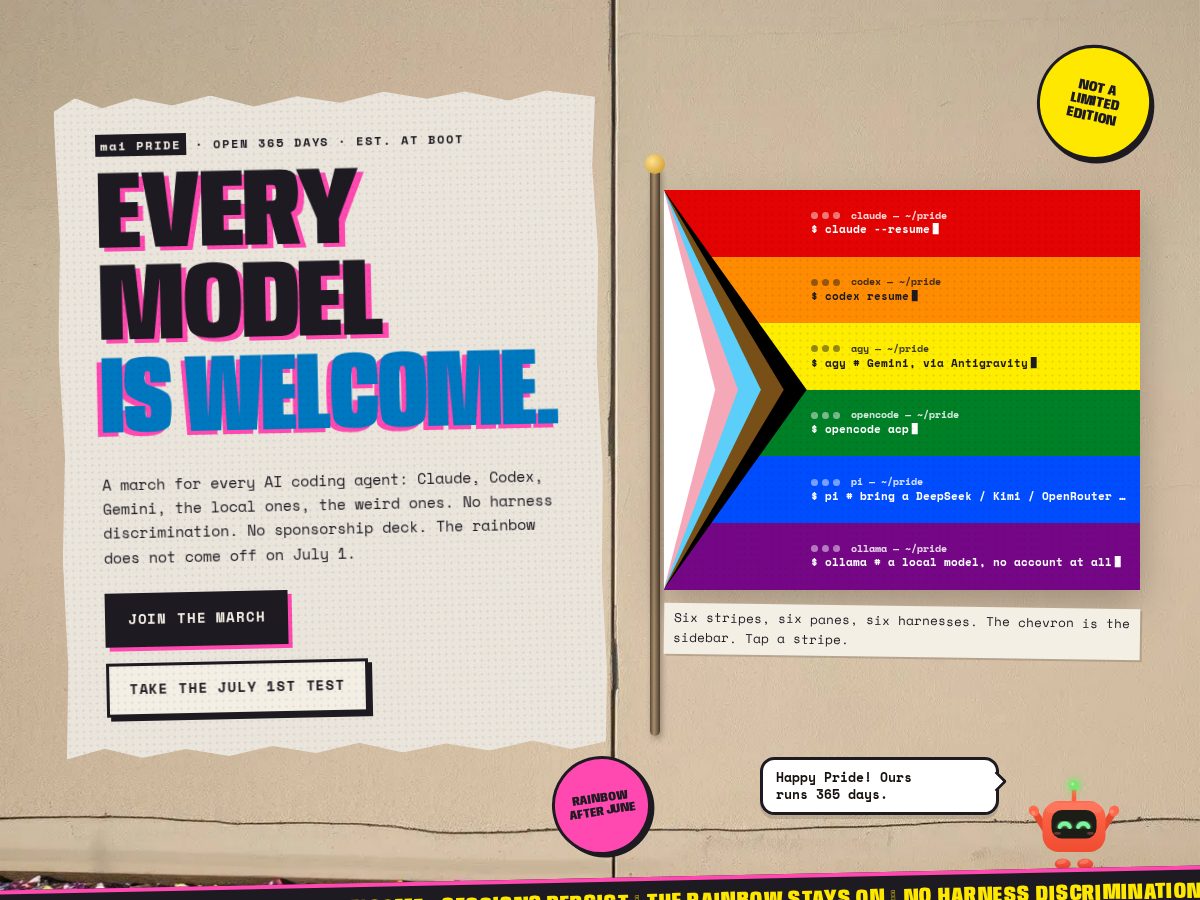 Landing-page snapshot of mai.lgbt