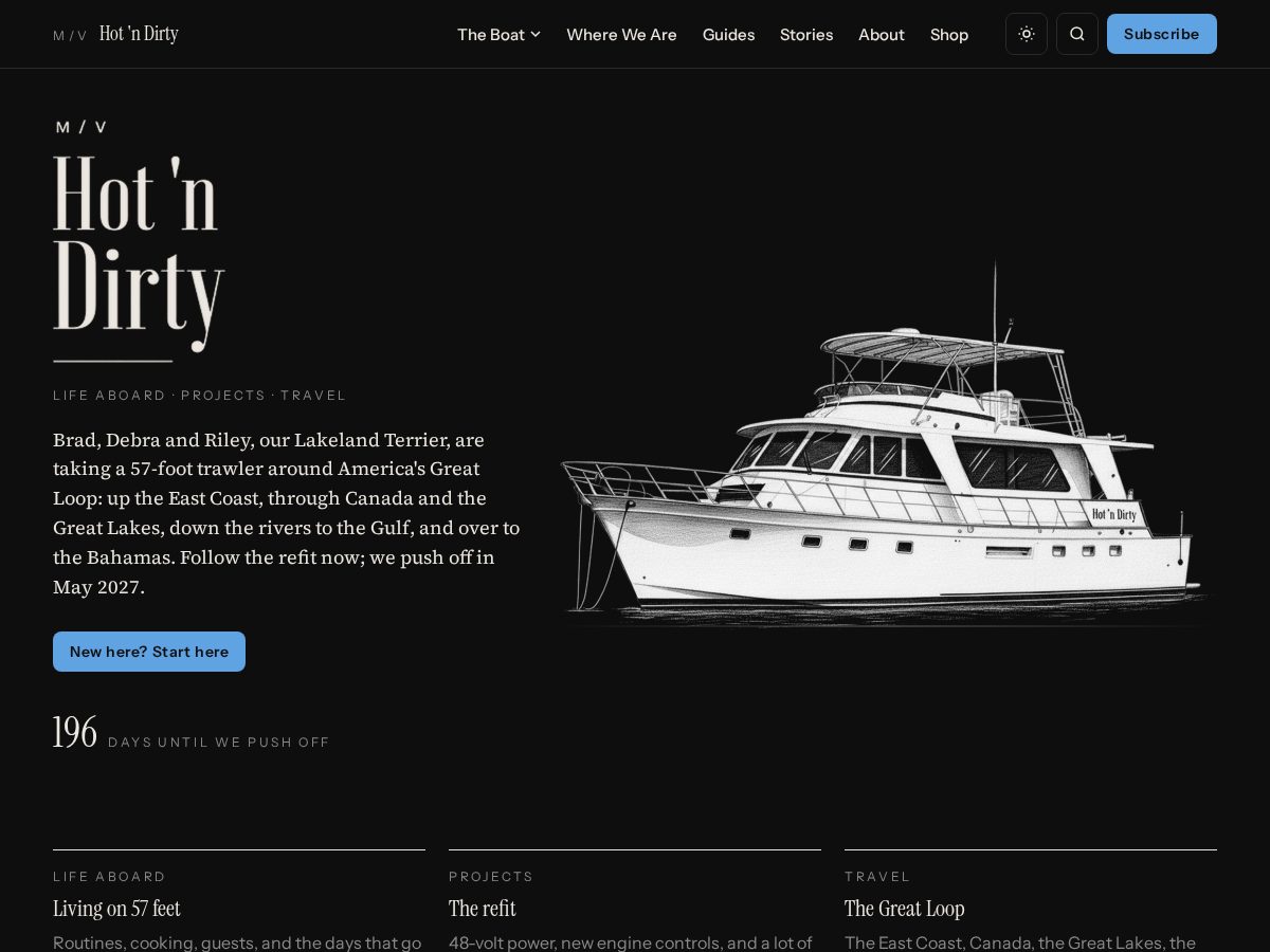 Landing-page snapshot of mvhotndirty.com