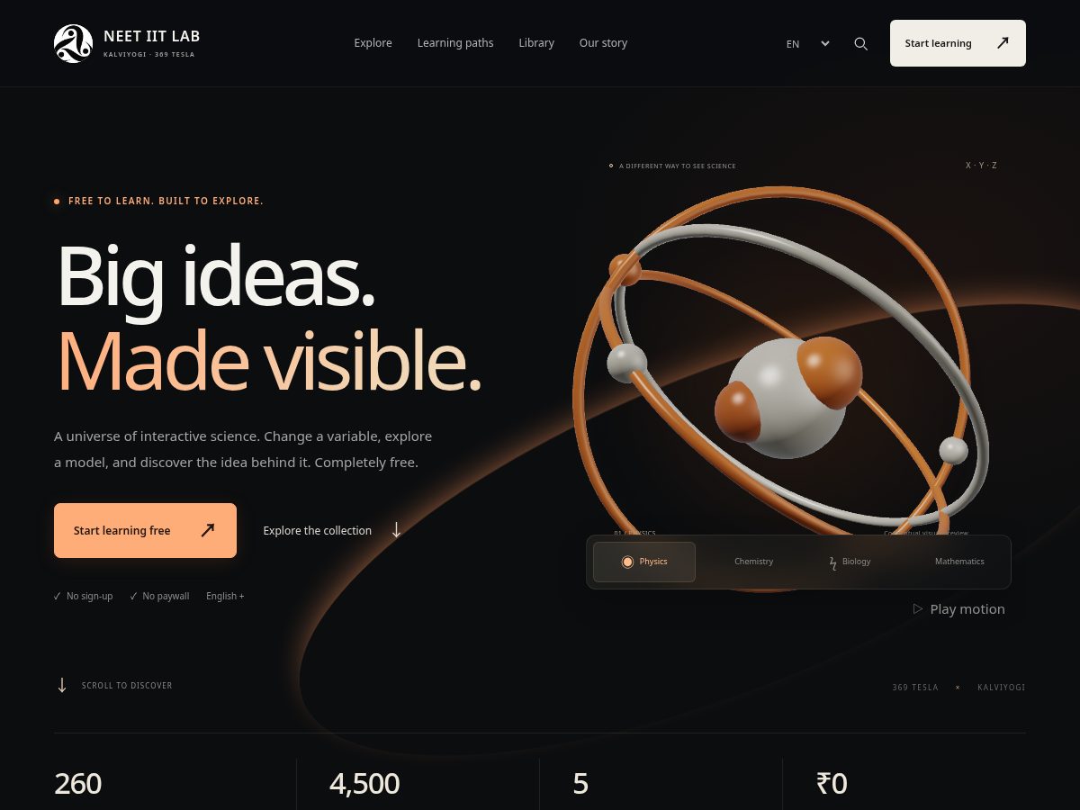 Landing-page snapshot of neetiitlab.com