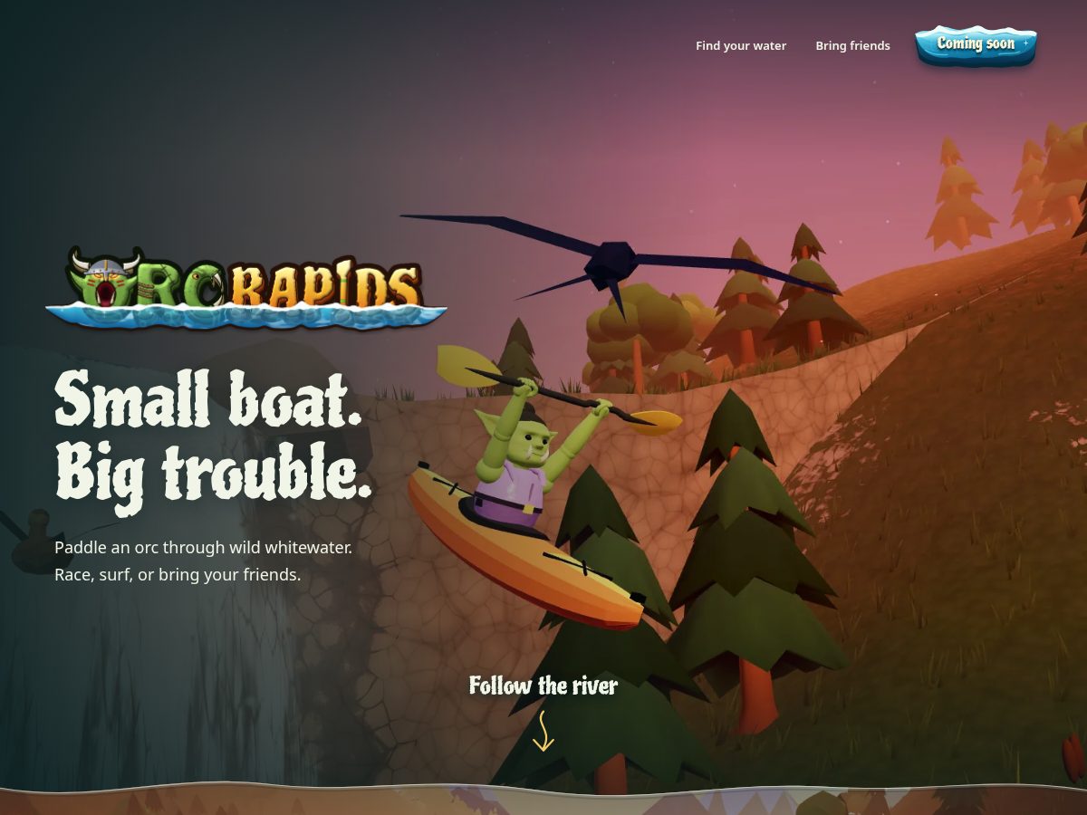 Landing-page snapshot of orcrapids.com