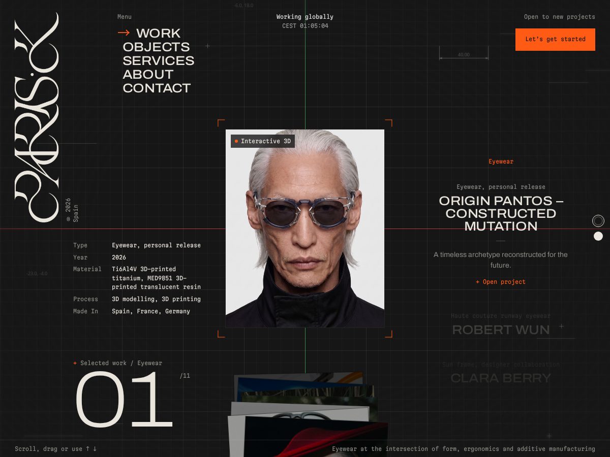 Landing-page snapshot of pariskoutsavelis.xyz