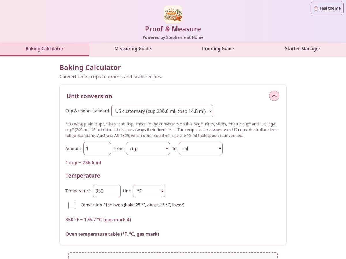 Landing-page snapshot of proofandmeasure.com