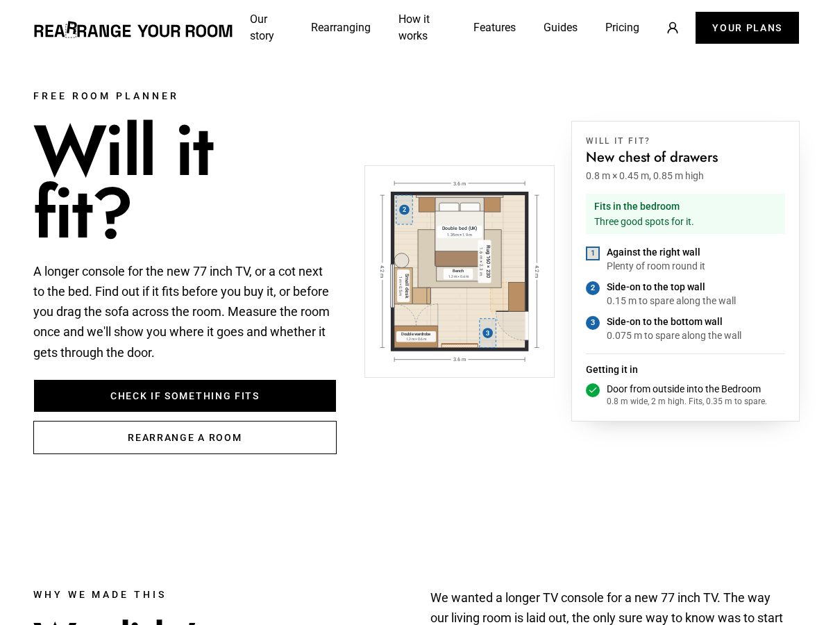 Landing-page snapshot of rearrangeyourroom.com