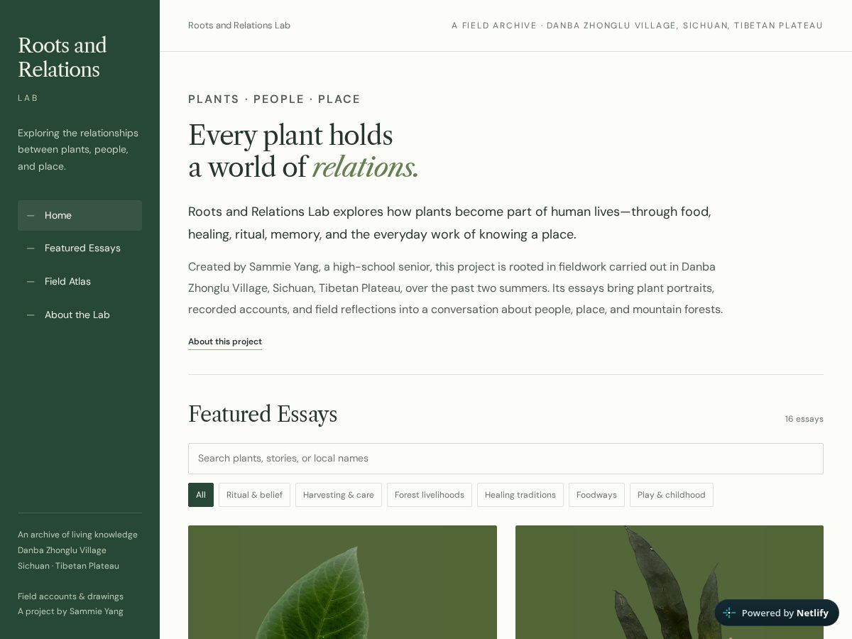 Landing-page snapshot of rootsrelationslab.com