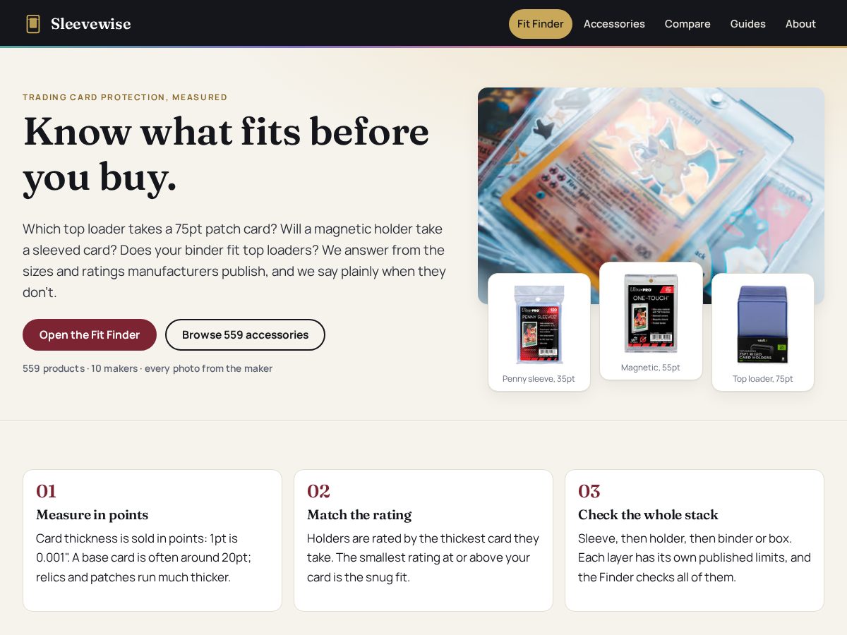 Landing-page snapshot of sleevewise.com