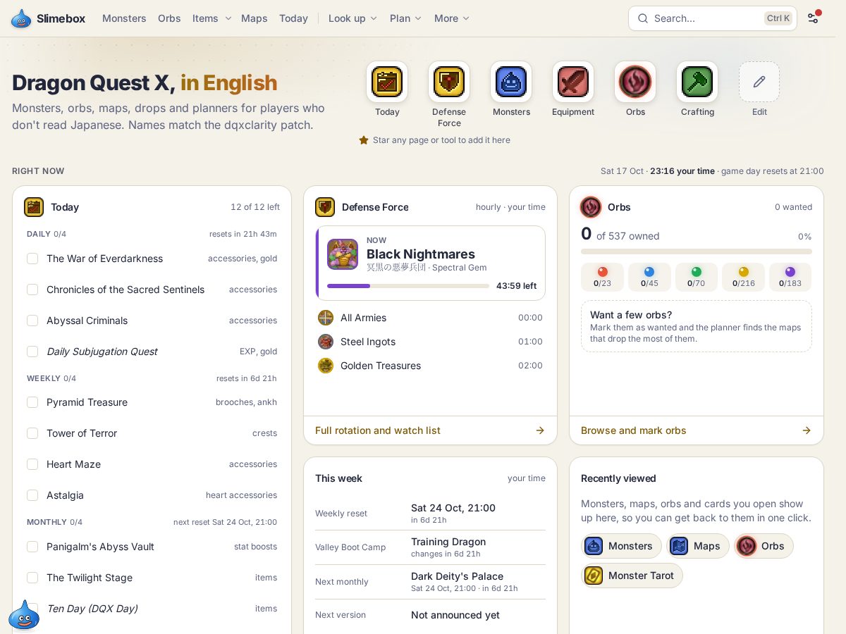Landing-page snapshot of slimebox.app