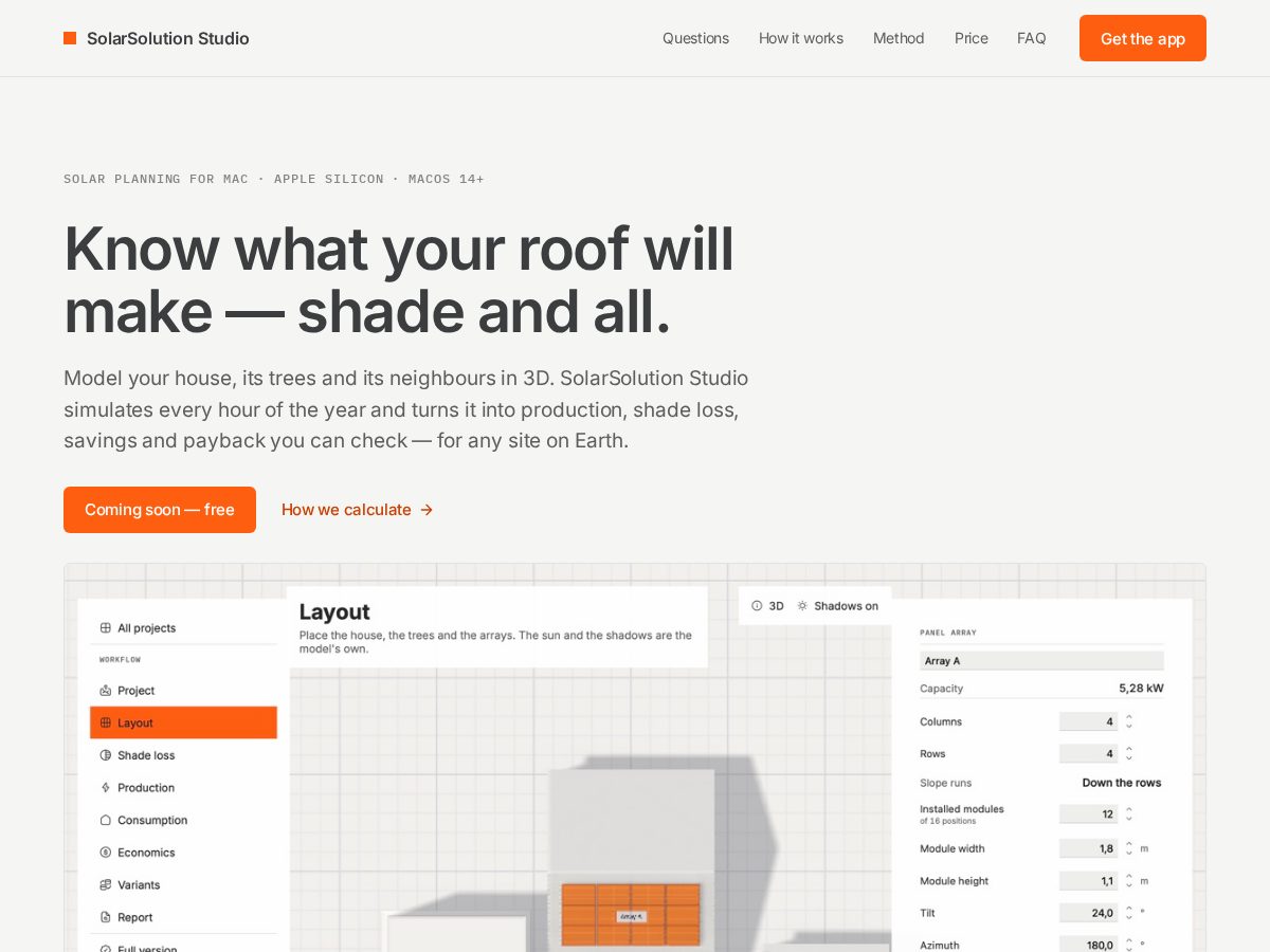 Landing-page snapshot of solar-solution.app