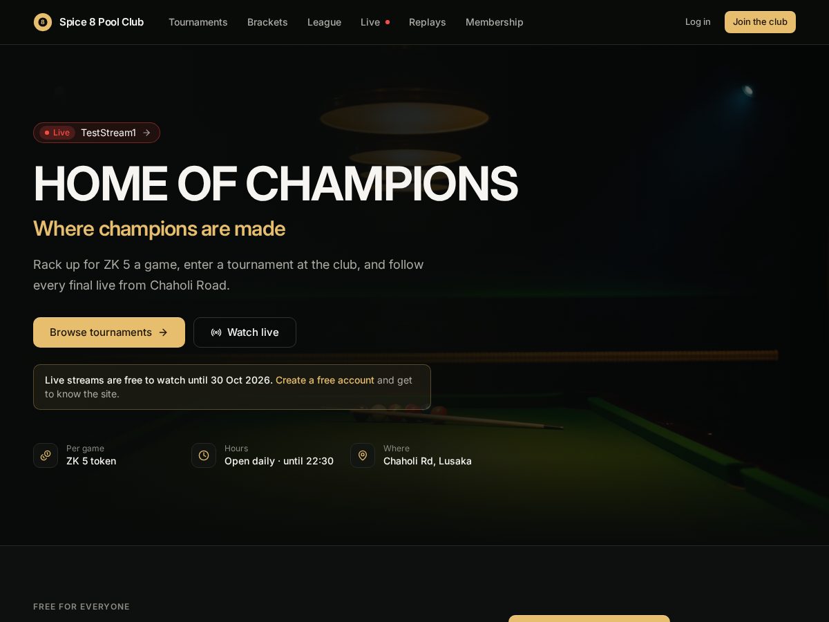 Landing-page snapshot of spice-8.com