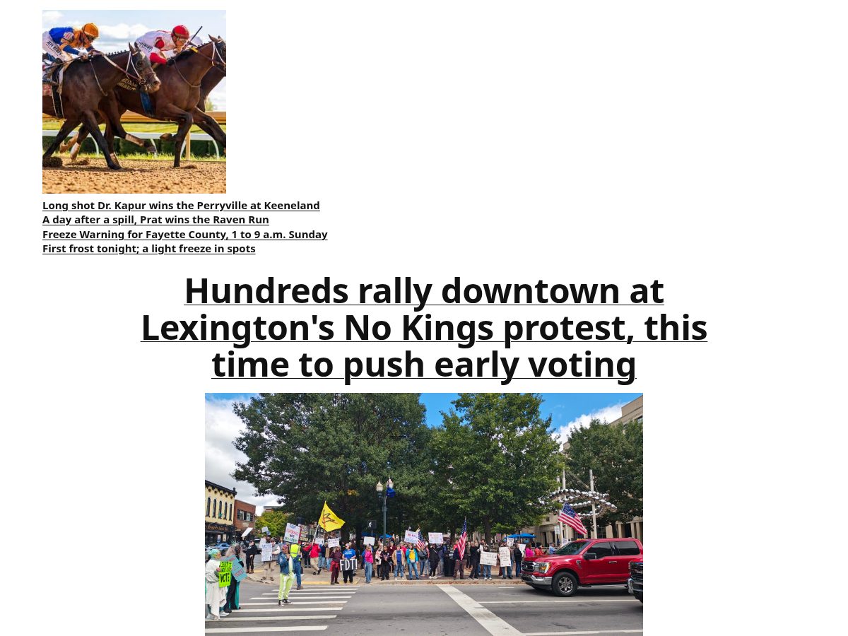 Landing-page snapshot of thelexreport.com