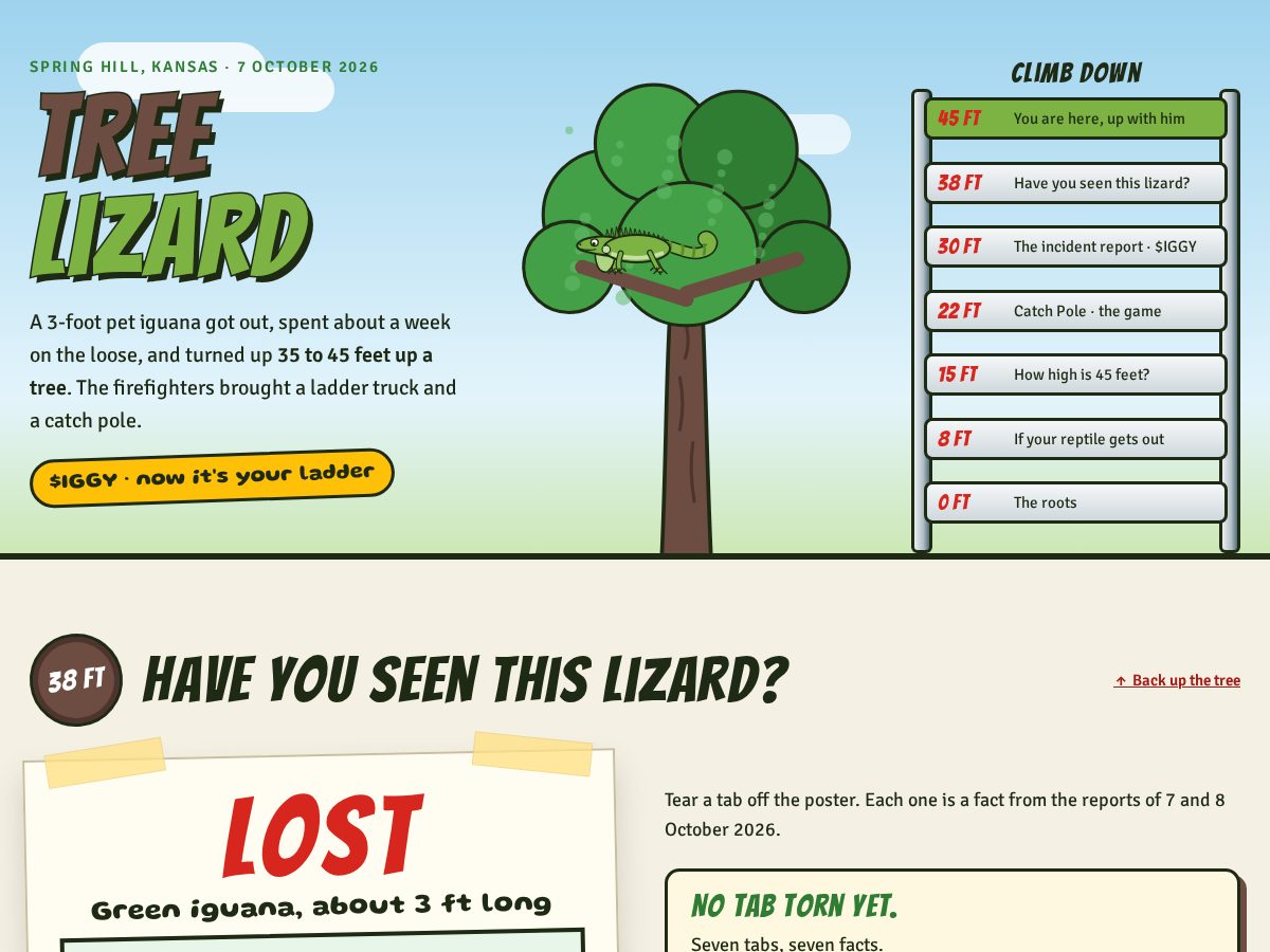 Landing-page snapshot of treelizard.world