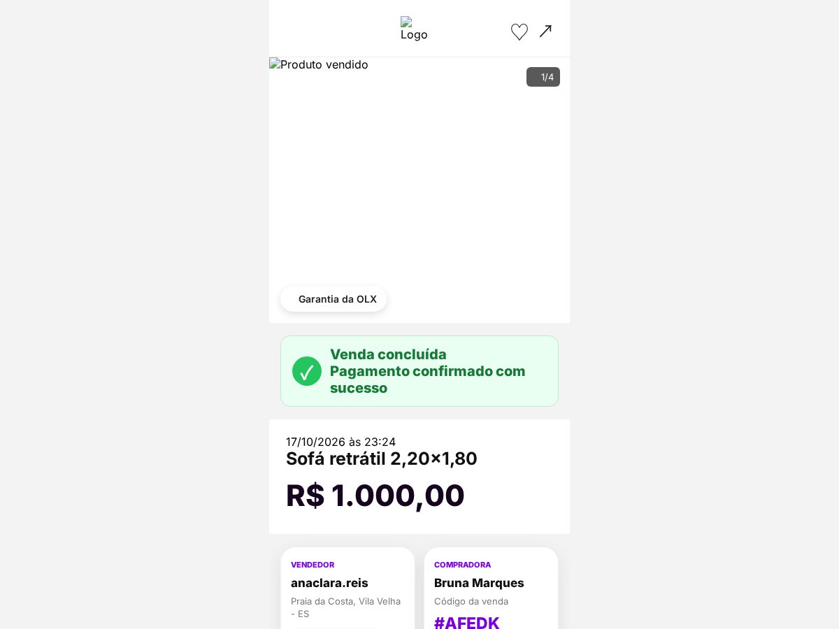 Landing-page snapshot of vendas-olxpay.shop