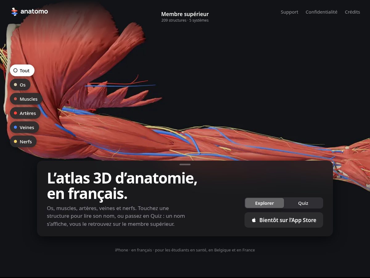 Landing-page snapshot of anatomo.app