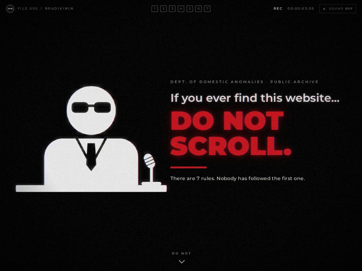 Landing-page snapshot of bradikinin.com