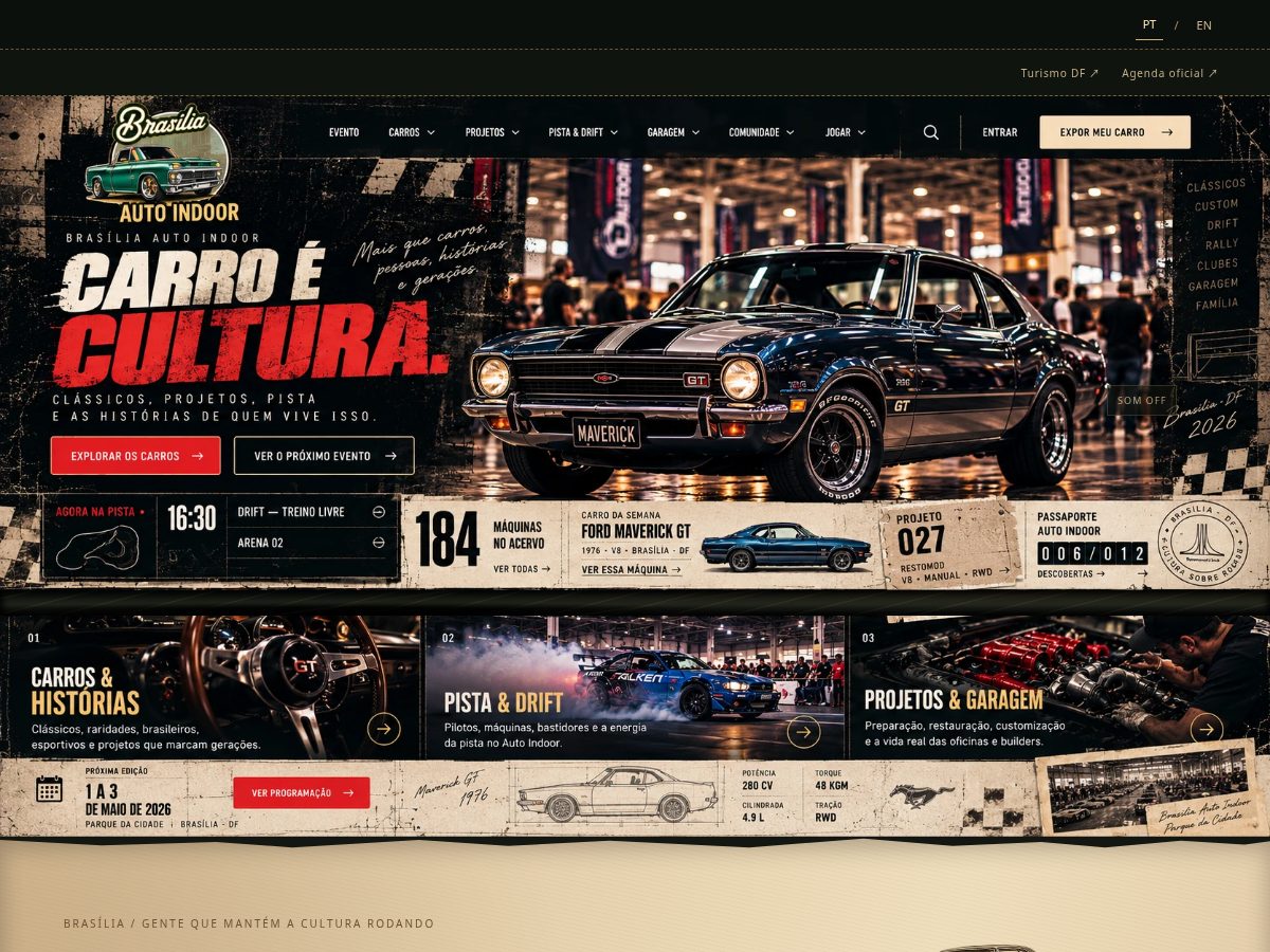 Landing-page snapshot of brasiliaautoindoor.com