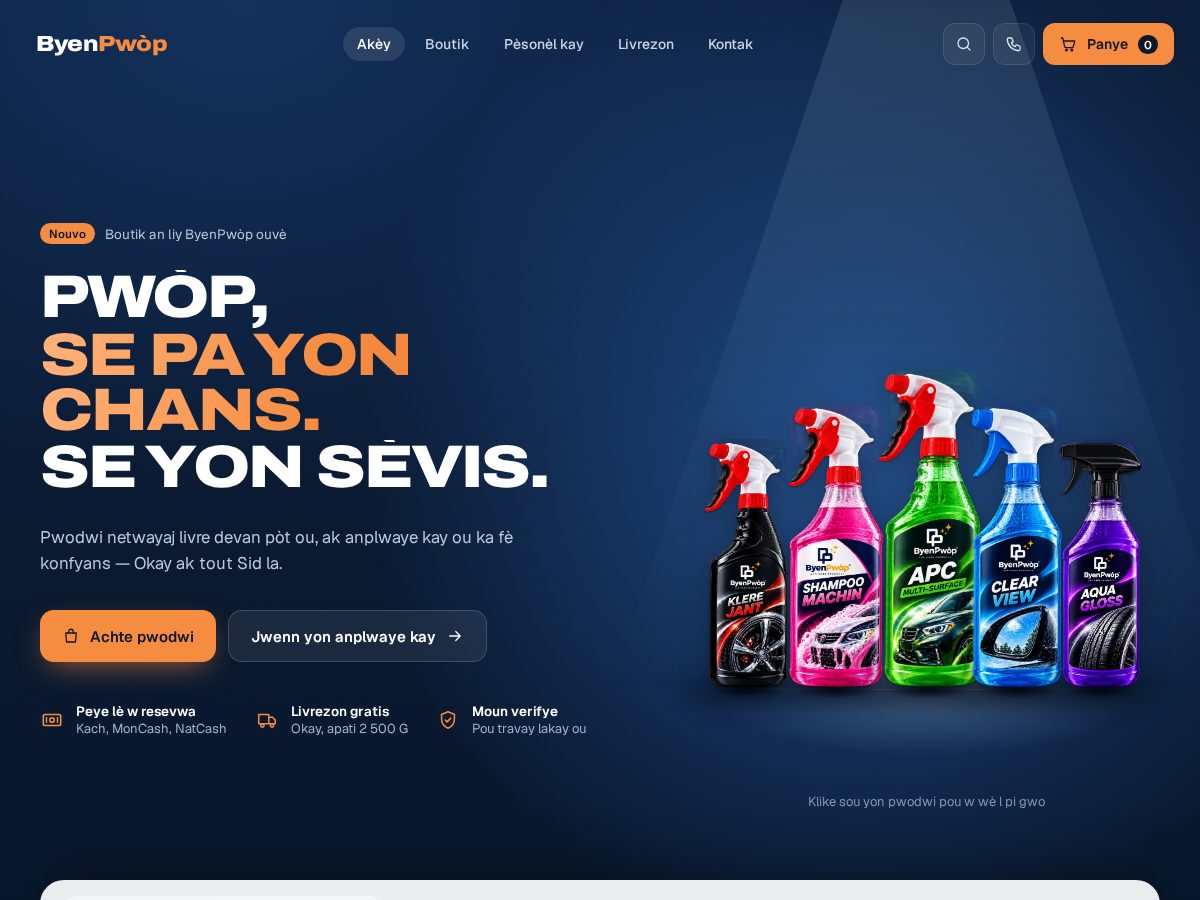 Landing-page snapshot of byenpwophaiti.com