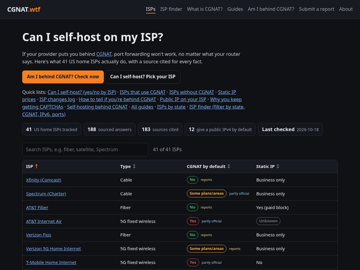 Landing-page snapshot of cgnat.wtf