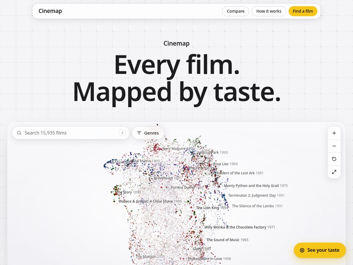 Landing-page snapshot of cinemap.site