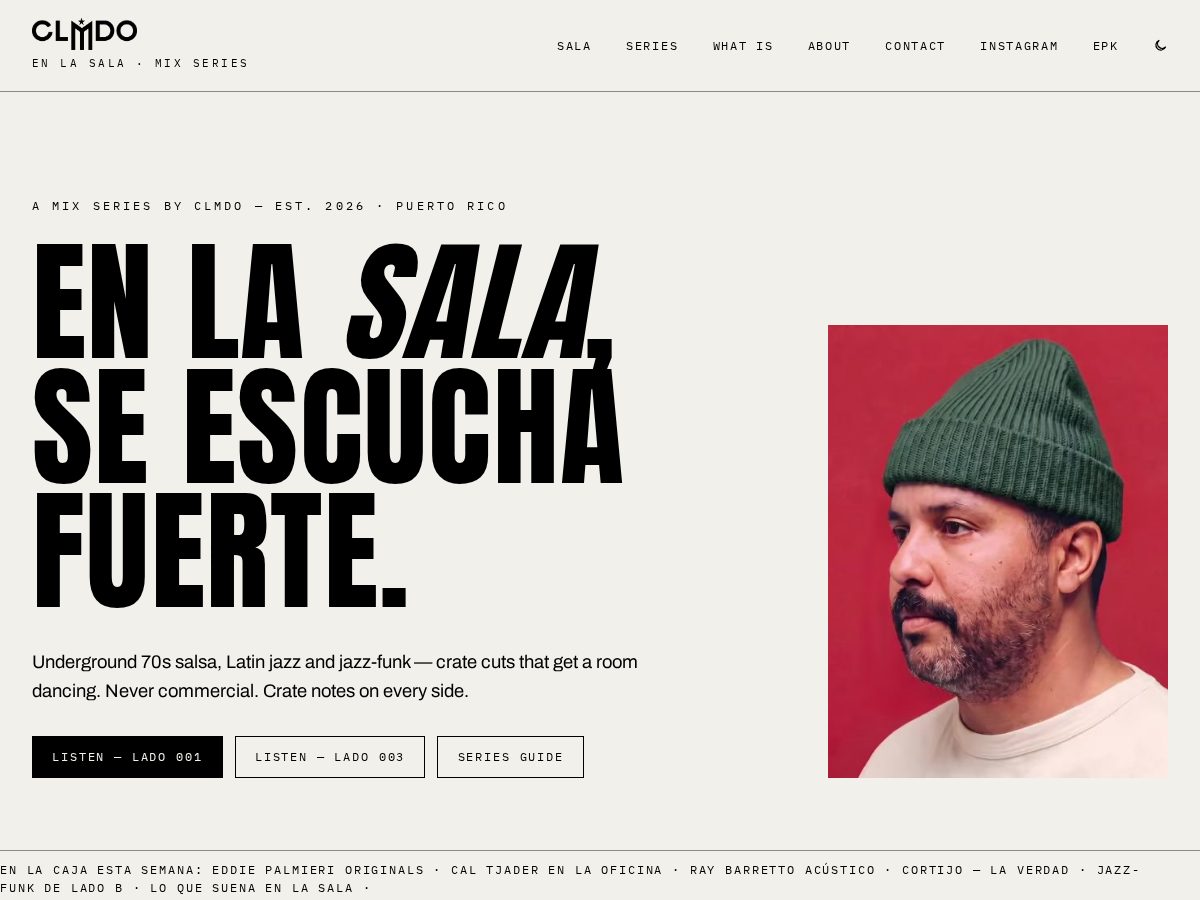 Landing-page snapshot of clmdo.fyi